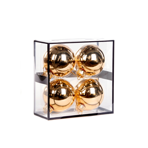 S/4 Gold Shiny Baubles