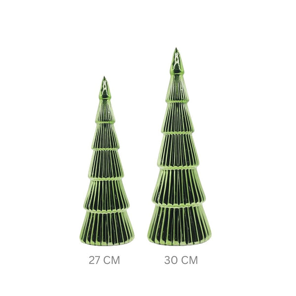 LED Premium Christmas Glass Tree Green