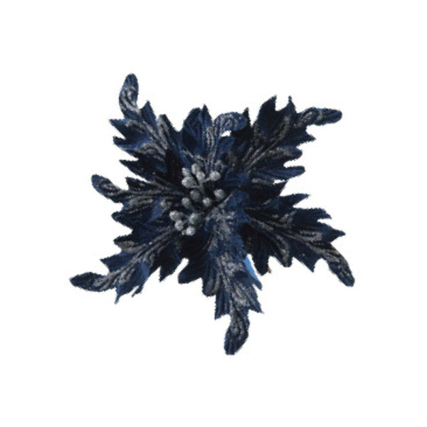 Royal Blue Poinsettia - 25 cm