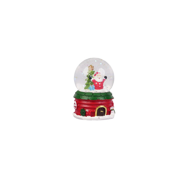 Red and Green Mini Christmas Snow globe