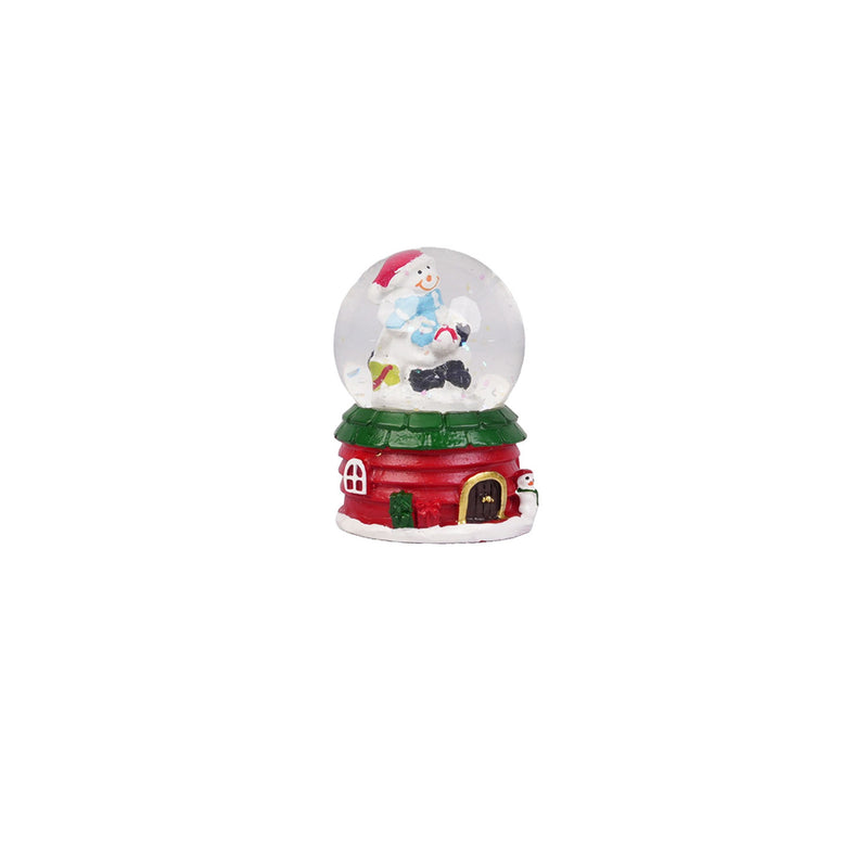 Red and Green Mini Christmas Snow globe