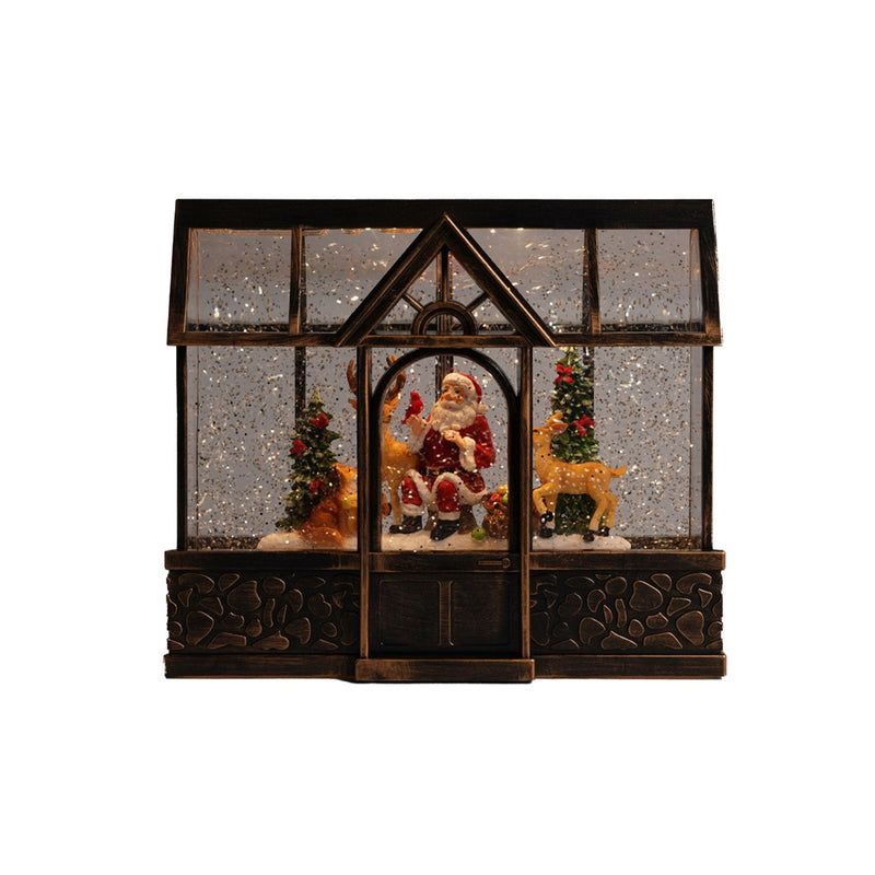 Christmas Musical Green house - 24 cm
