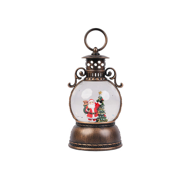 Christmas Vintage Musical Lantern with Tree - 20 cm