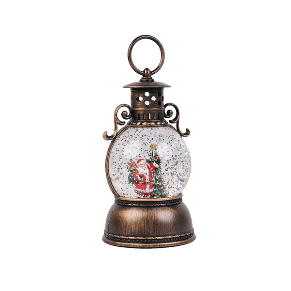 Christmas Vintage Musical Lantern with Tree - 20 cm