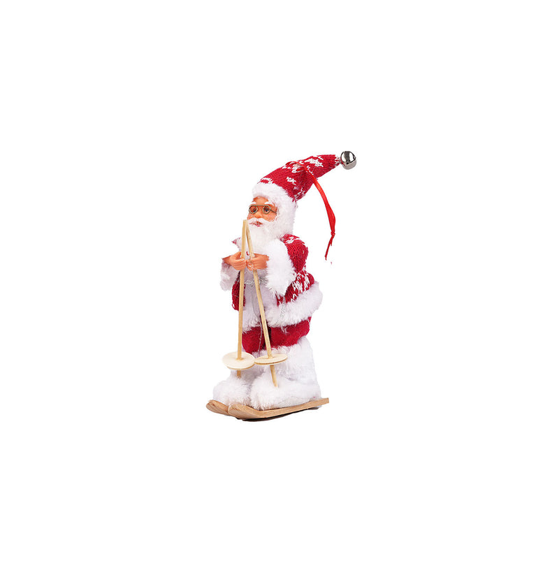 Mini Skiing Santa Hanging Ornament