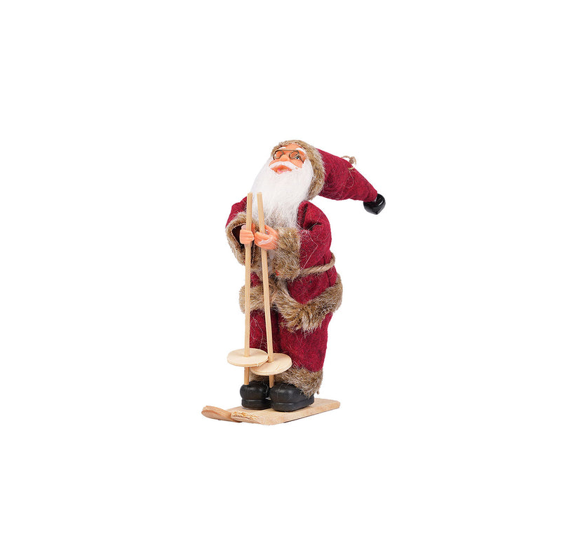 Mini Skiing Santa Hanging Ornament