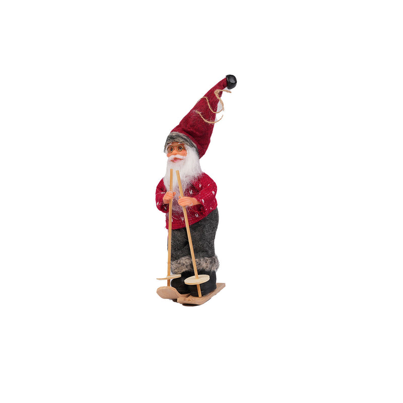 Mini Skiing Santa Hanging Ornament