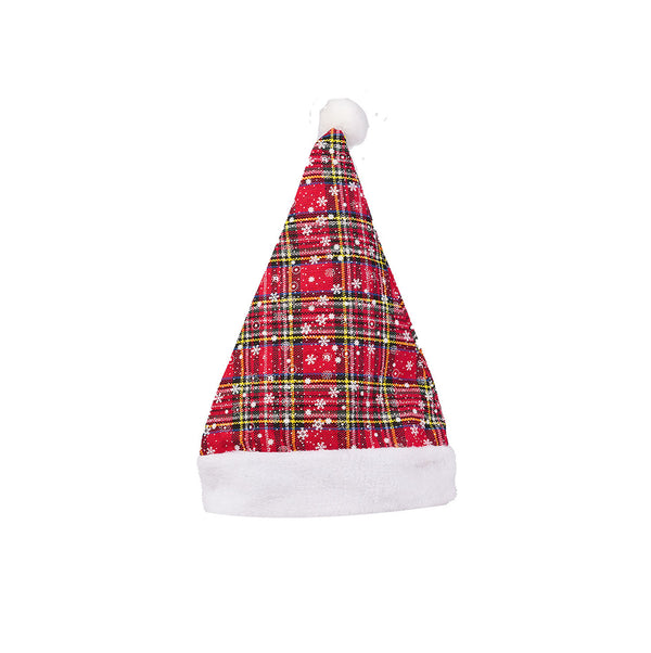 Plaid Christmas Hat