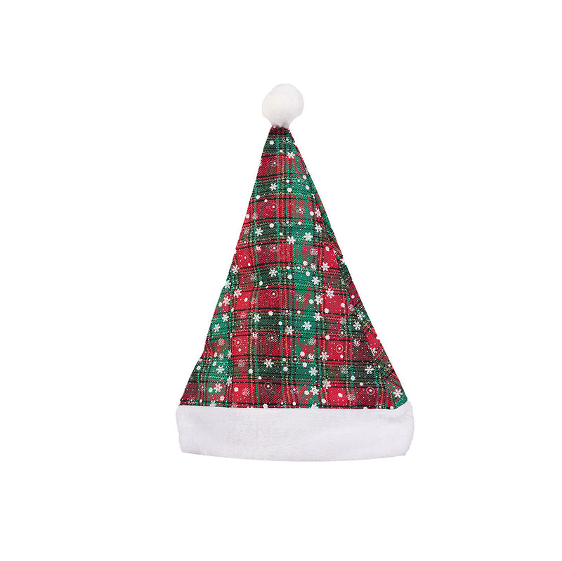 Plaid Christmas Hat