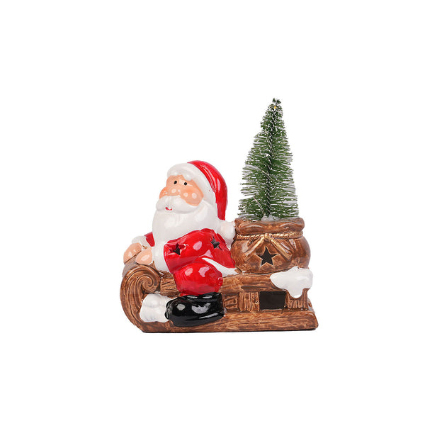 Lit Santa on a Sleigh