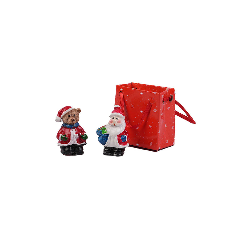 Mini Santa and buddies Ceramic Figurine