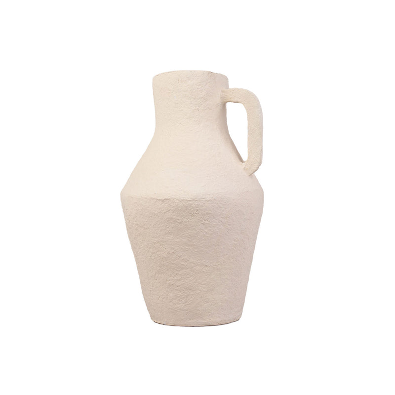 Cotton Mache Pot With Handle