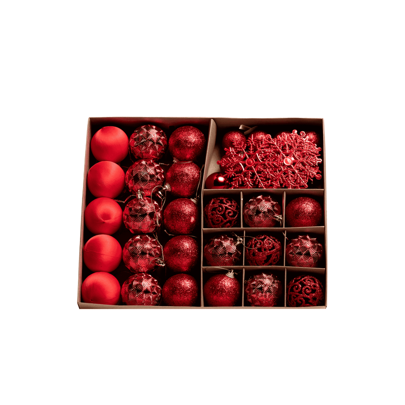 Set of 42 Christmas Ornaments