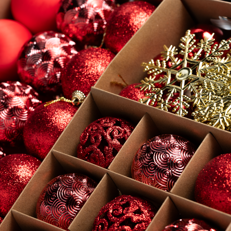 Set of 42 Christmas Ornaments