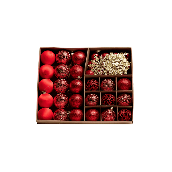 Set of 42 Christmas Ornaments