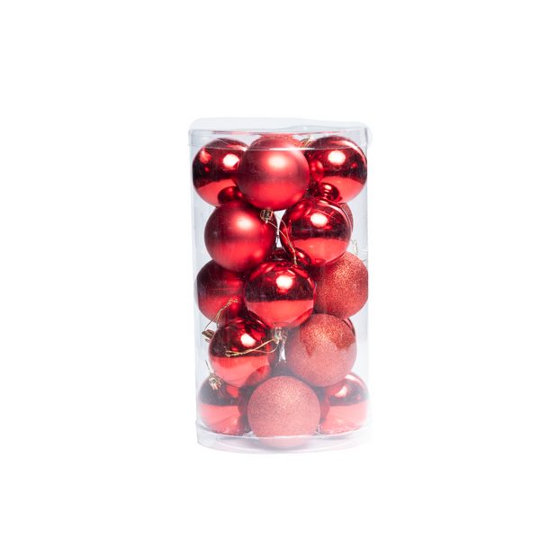 Set of 20 Christmas Baubles - 7cm