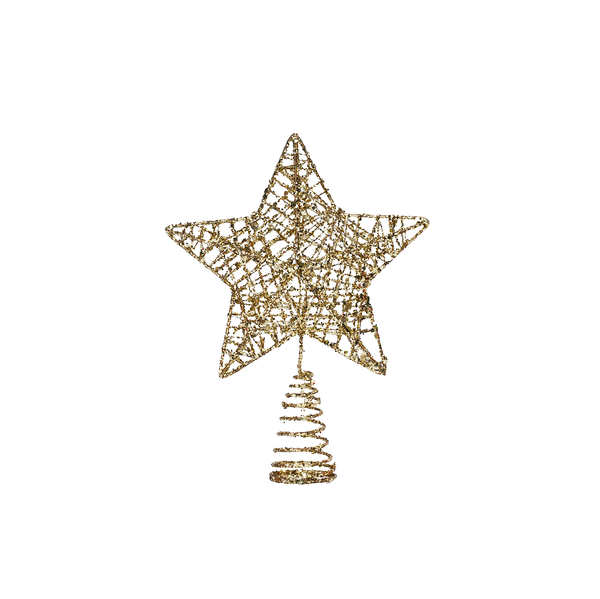 Golden Star Christmas Tree Topper
