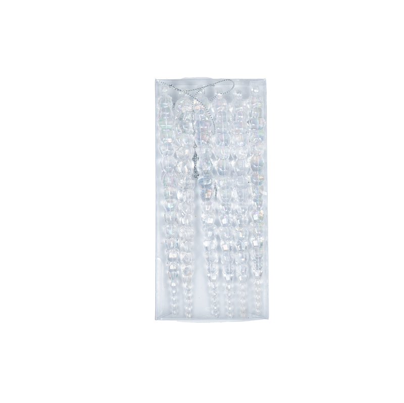 Set of 6 Christmas Icicles Hanging Ornament