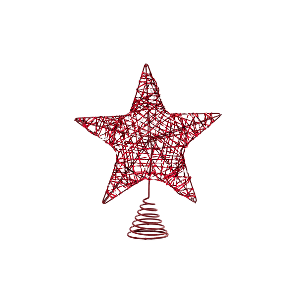 Lit Glitter Star Christmas Tree Tops
