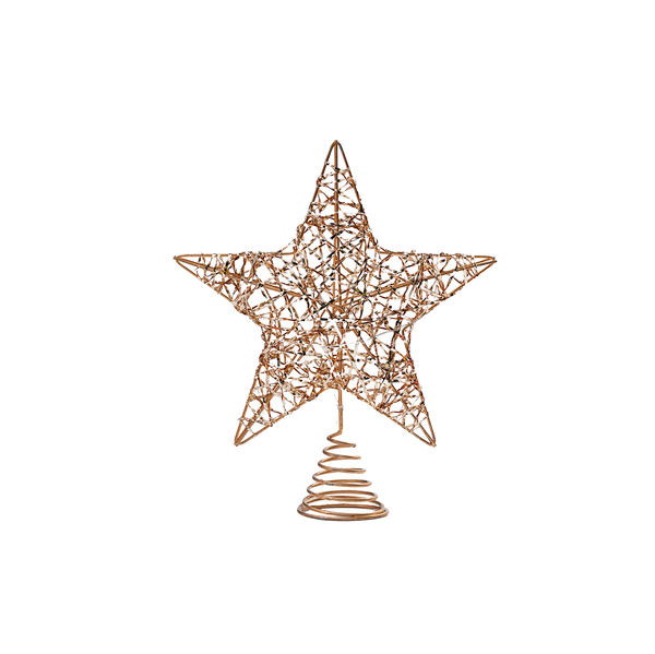 Lit Glitter Star Christmas Tree Tops