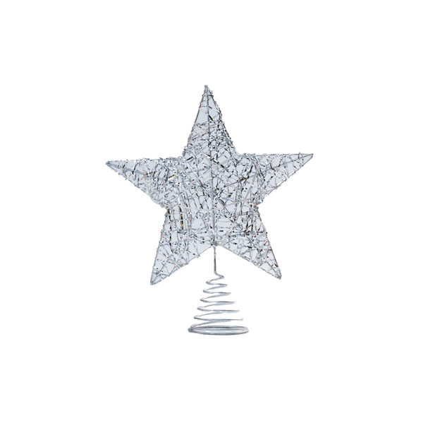 Lit Glitter Star Christmas Tree Tops