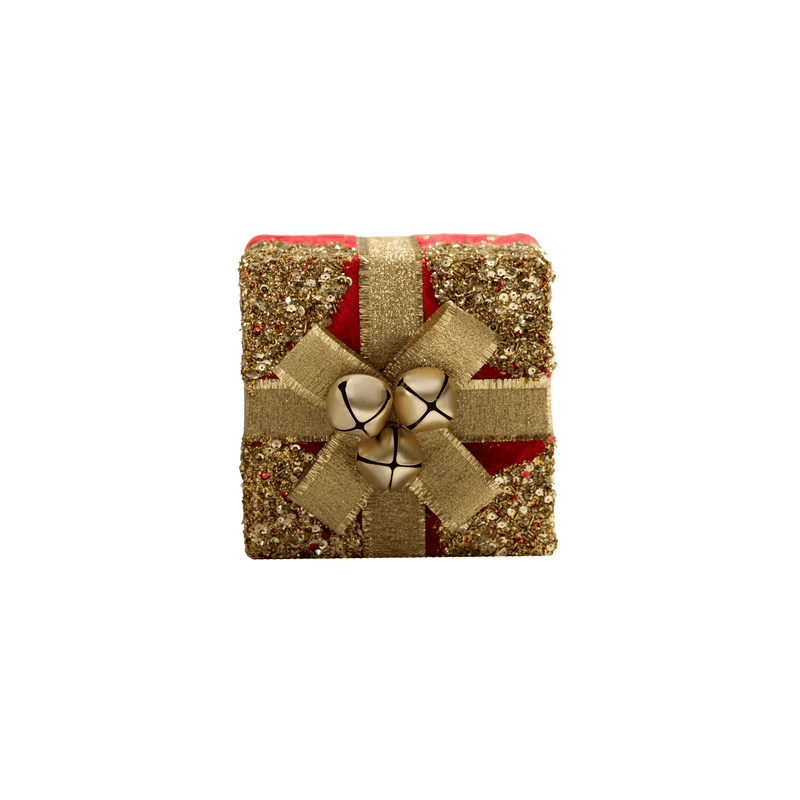 Fancy Fur Red Christmas Gift Table Top