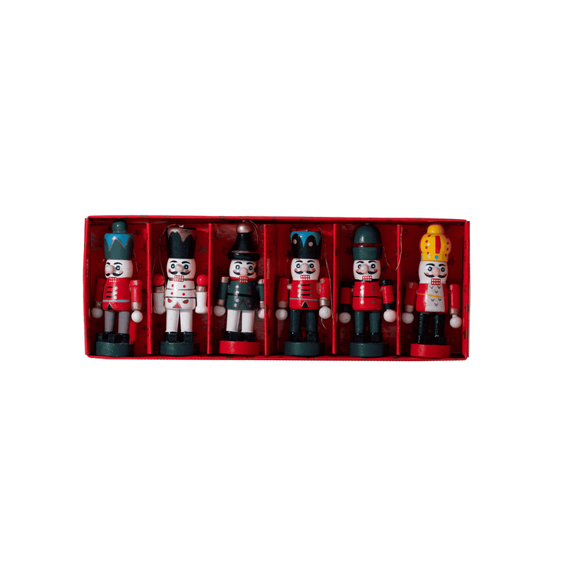 Set of 6 Premium Christmas Nutcrackers