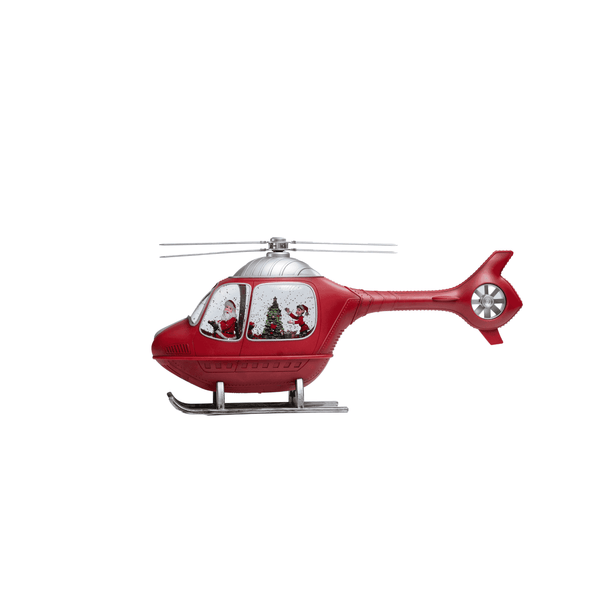 Decorative Santa in a Helicopter Christmas Showpiece