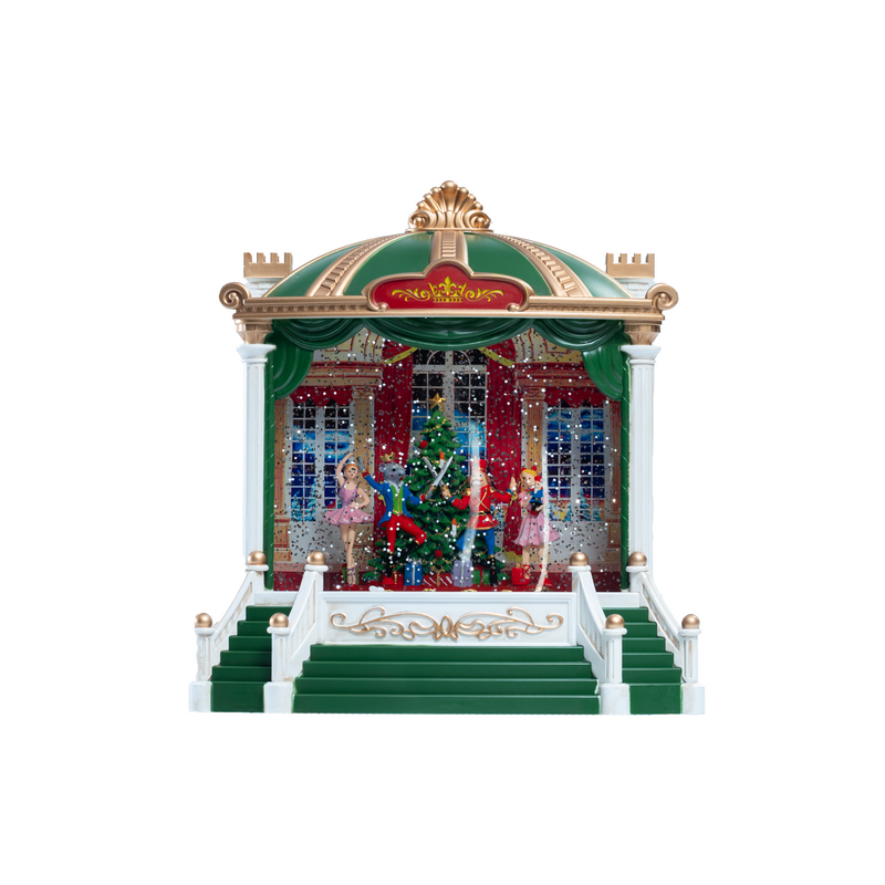 Premium Christmas Green & White Showpiece