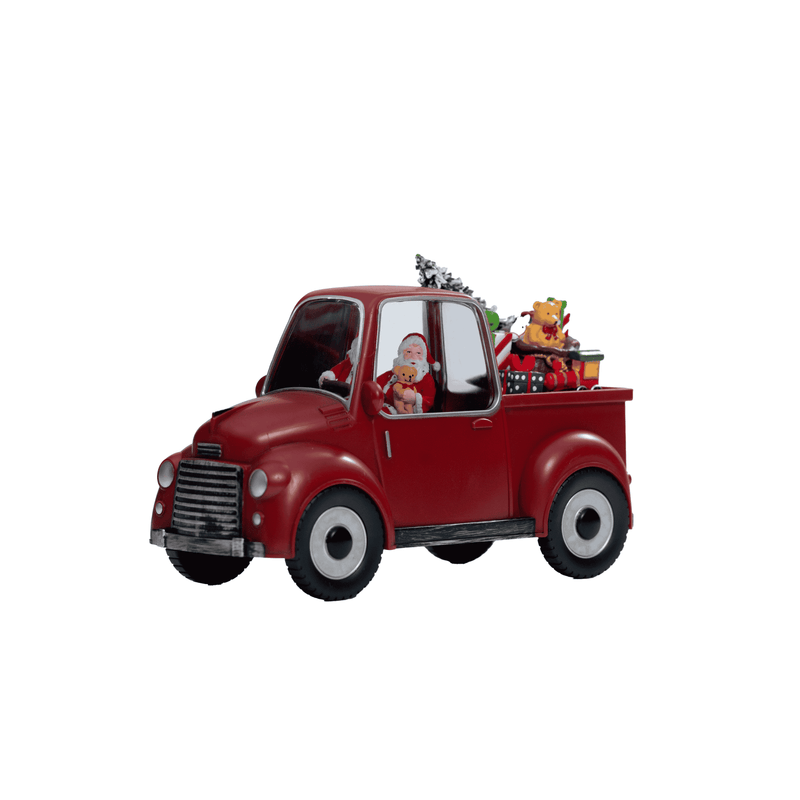 Santa Claus in a Car Decorative Showpiece