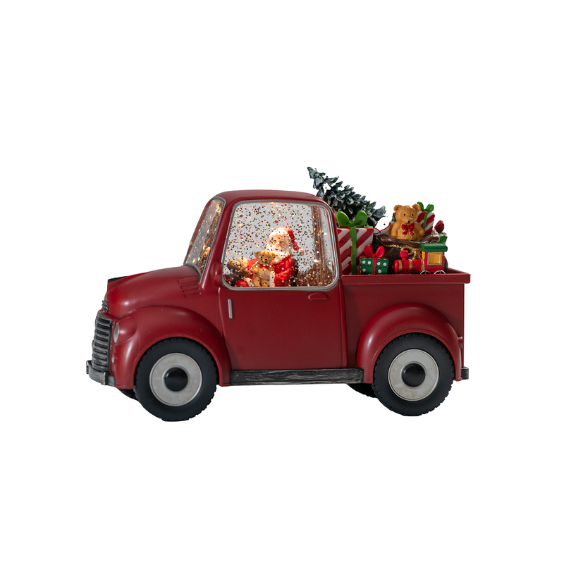 Santa Claus in a Car Decorative Showpiece