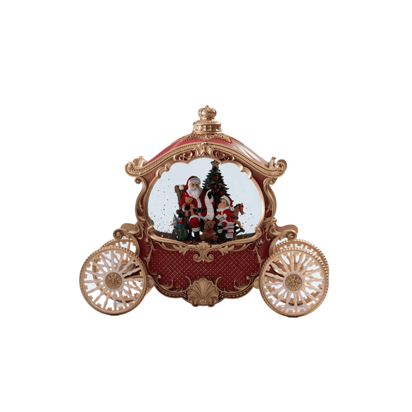 Decorative Santa Claus Glass Showpiece