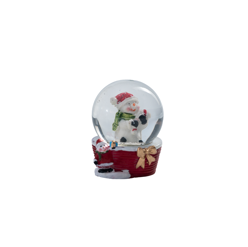 Fancy Christmas Snowman Snowglobe Table Top