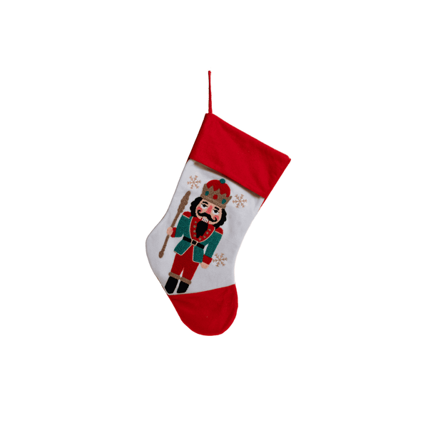 Soldier Nutcracker Christmas Stocking - 43 cm