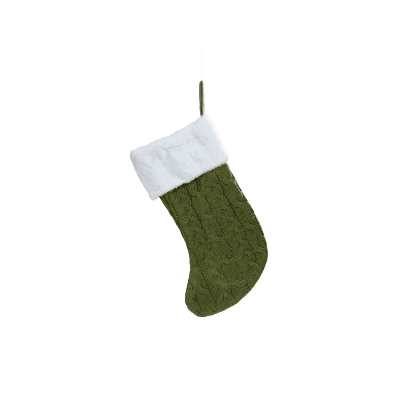 Patterned Christmas Stocking - 21 cm