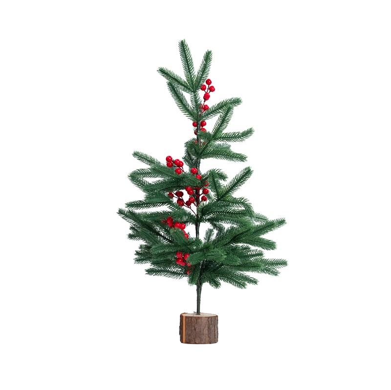 Decorated Christmas Green with Red Cherries