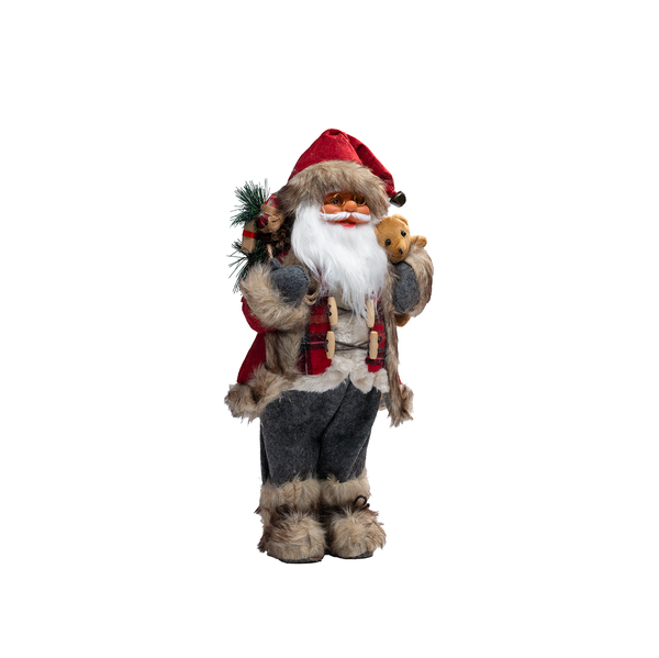 White Christmas Santa with Red Cape