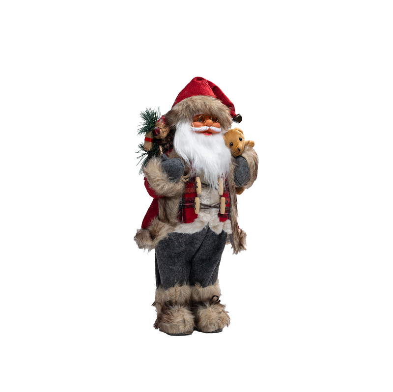 White Christmas Santa with Red Cape