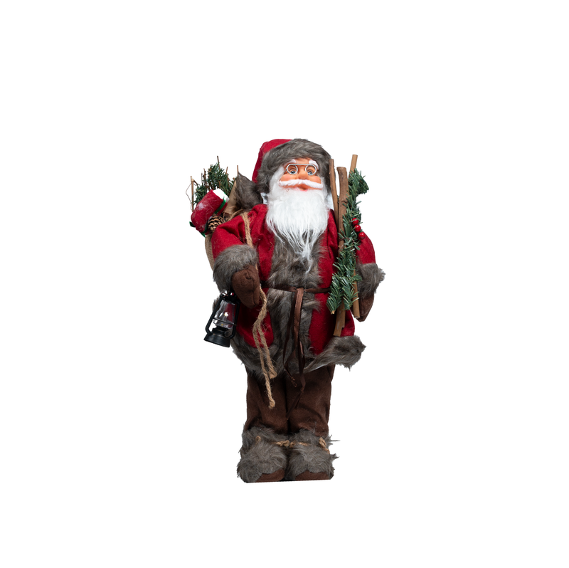 Red Christmas Decorated Santa
