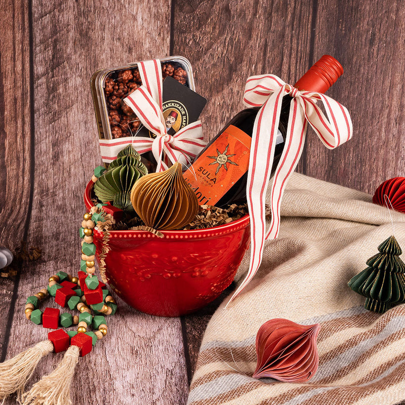 Natural Cotton Ribbon Red Wide