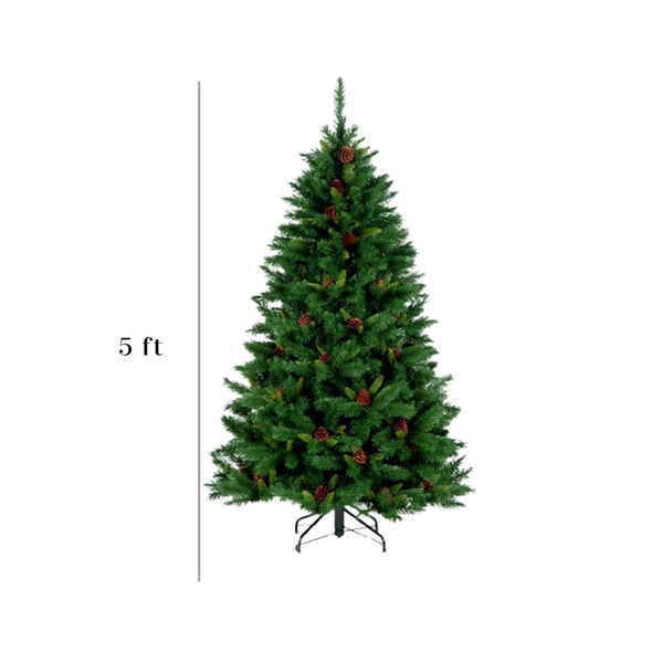 Springfield Pinecone Evergreen Christmas Tree 5ft