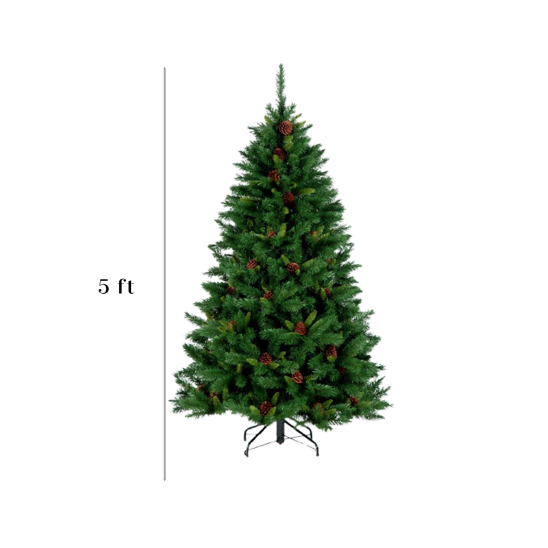 Springfield Pinecone Evergreen Christmas Tree 5ft