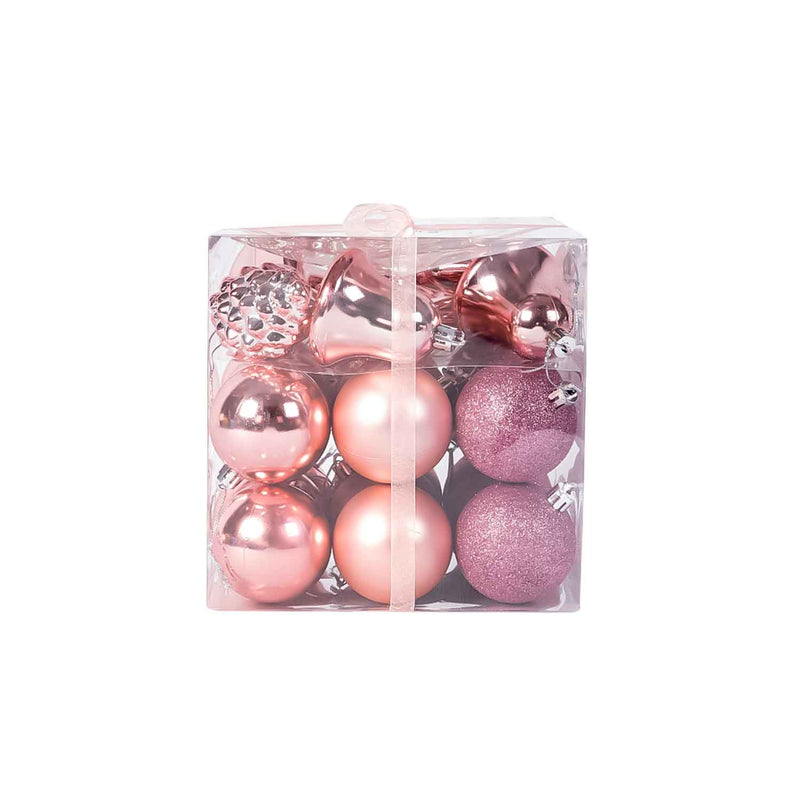 Set of 30 Mixed Decorative Baubles Gift Box