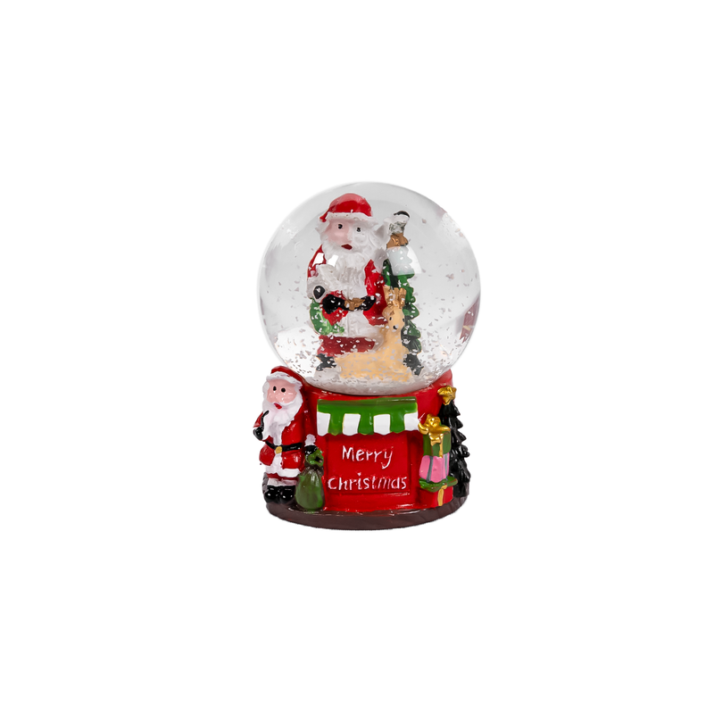 Merry Christmas Musical Snow Globe - 7 cm