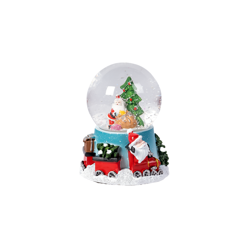 Santa LED Snow Globe - 12 cm