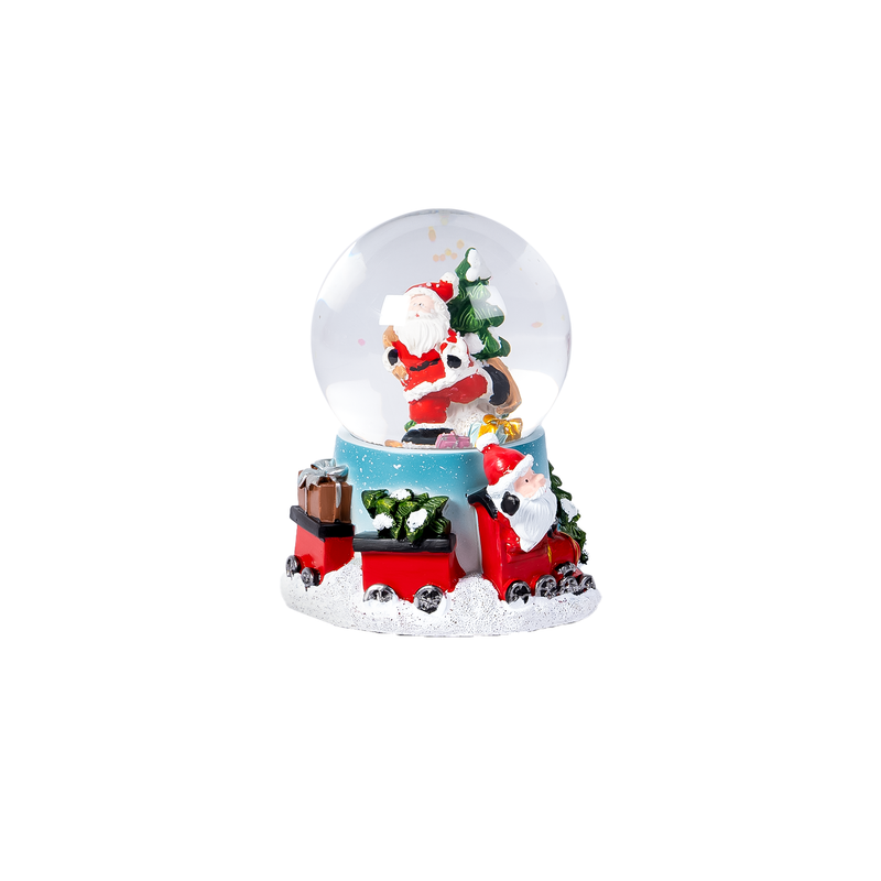 Santa LED Snow Globe - 12 cm
