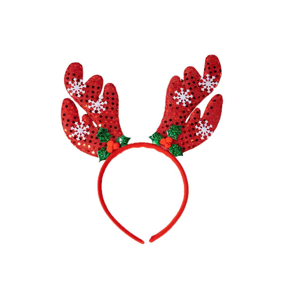 Reindeer Headband with snowflake
