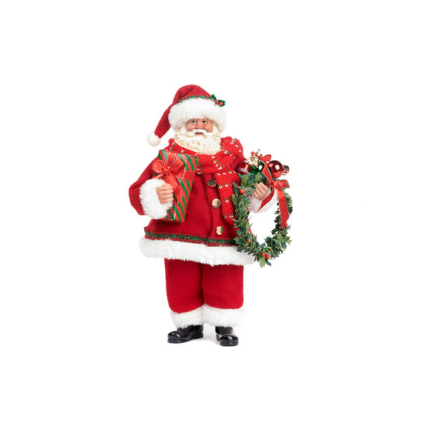 Premium Santa With A Wreath