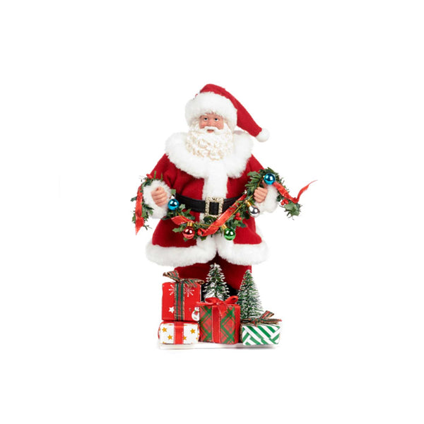 Premium Santa With A Garland - Tree