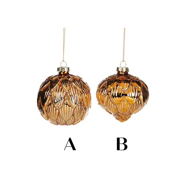 Golden Glass Baubles